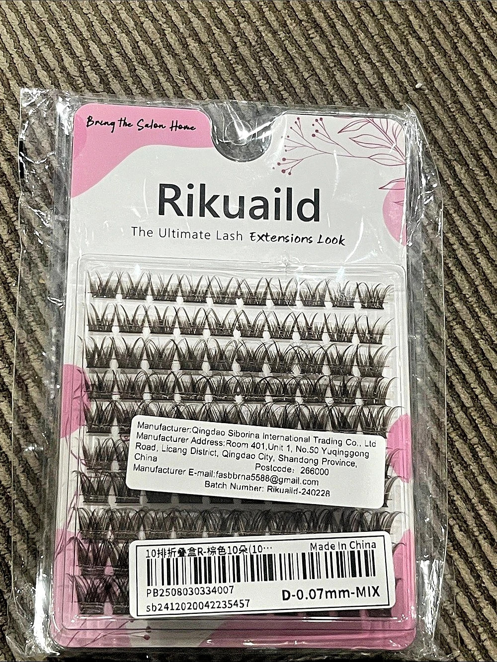Rikuaid 10D eyelash extensions Brown Eyelash Extensions Clusters NWT